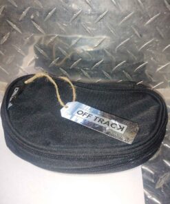 Off track double zippered pouch