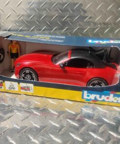 Bruder car bike and person