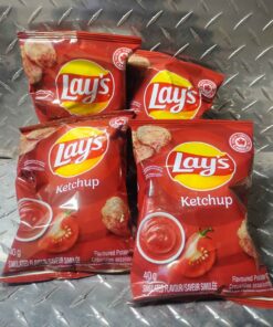 Qty 4 lays potato chips 40 gram