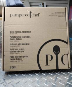Pampered chef stone pie plate, Italian plum