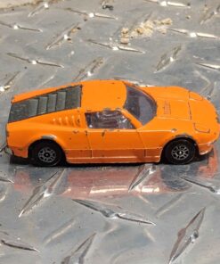 Orange Ford GT 70 with opening hatch