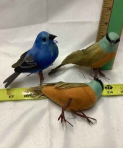 Vintage Bird Ornaments (3)