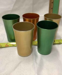 Stafford Coloured Metal Tumblers (5)