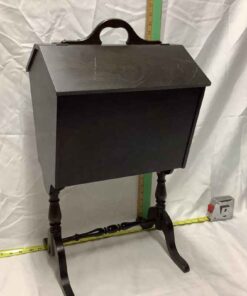 Wood Sewing Cabinet with Stand and Double Lids