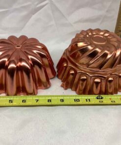 Copper-tone Aluminum Jello Molds (2)