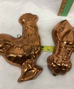 Copper Jello Molds (Rooster/Lobster)