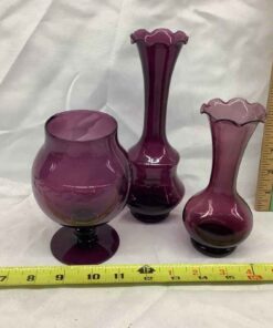 Amethyst Vases (3)