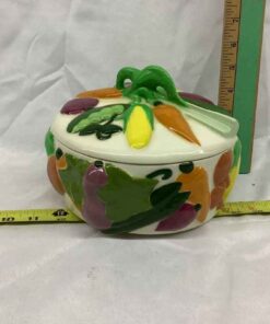 Ceramic Covered Vegetable Dish