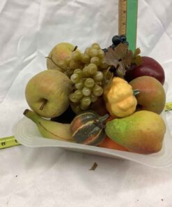 Bowl of Plastic Artificial Fruit