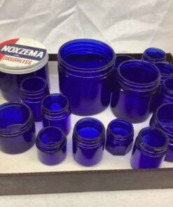 Collection of Cobalt Blue Jars