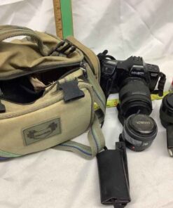 Minolta Camera and Bag