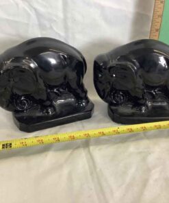 Pair of Porcelain Elephant Bookends