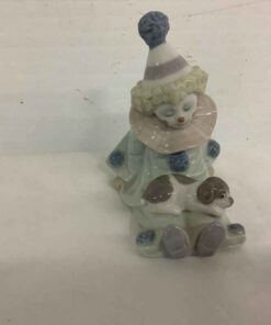 Lladro Pierrot with Puppy