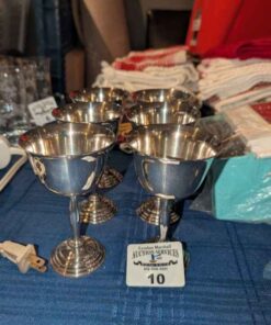 Silver plated stemware - Marked BM