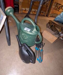Garden hand tools and watering cans
