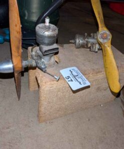 Vintage Model Plane Engine & Propellers