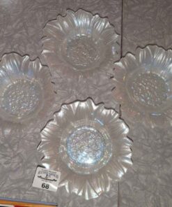 Iridescent sunflower shaped bowls