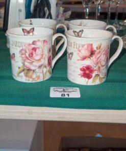 Nostalgie Butterfly/floral mugs