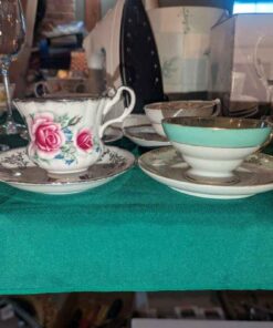 Windsor; Shafford; Grosvenor & Royal Albert Teacups/saucers