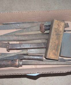 Files, Sharpening stones, chisel, etc