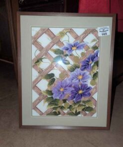 Bunka Morning Glories framed artwork