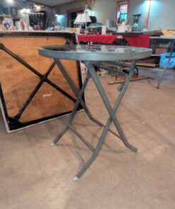 Glass top Patio side table