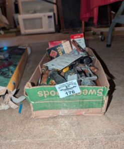 C clamps, measure tapes, screwdrivers, nails, etc