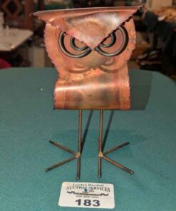 Copper Owl Figure