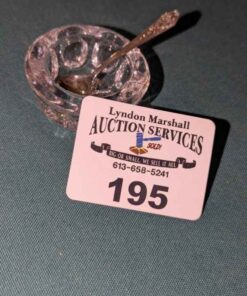 Salt Cellar and Sterling spoon