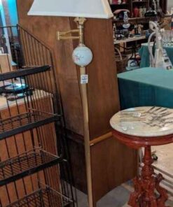 Brass Finish extending floor lamp