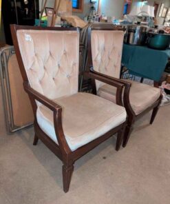 High back upholstered dining chair