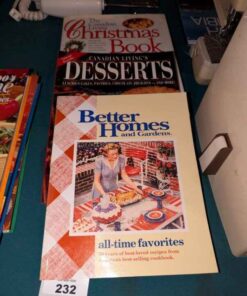 Christmas and Dessert cookbooks