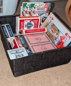 Bridge Scorecards and playing cards