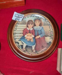 "Sisters are Blossoms" Collector plate in frame