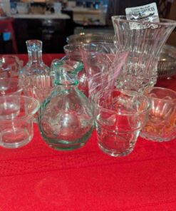 Vases, Tea candle holders, small pitcher, etc