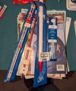 Knitting needles and pattern books