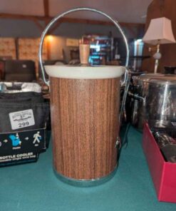 Mid Century Modern Ice Bucket and tongs