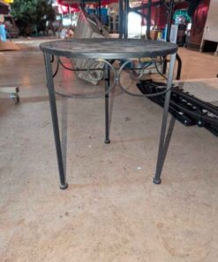 Steel patio side table/plant stand