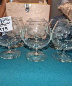 Cornflower patterned Brandy Snifters