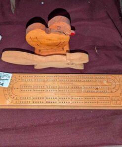 Cribbage board, squirrel silhouette, etc