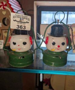 Vintage 1950/60s Lantern snowmen