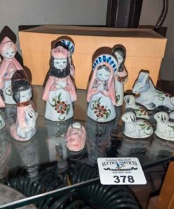 Porcelain Nativity figures