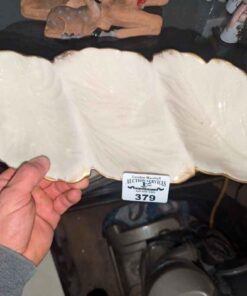 Lennox Tripoli server- hand decorated with 24kt gold