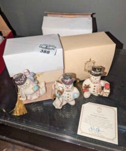 Lennox Annual Snowmen ornaments 2004-2006