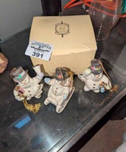 Lennox Annual Snowmen ornaments -1998-2000