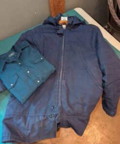 Work jacket and size Large Hammil work shirt