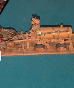 Black Forest Style Beer Drawing cart Carving