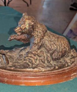 Gallery Originals Bear Catching Salmon statue