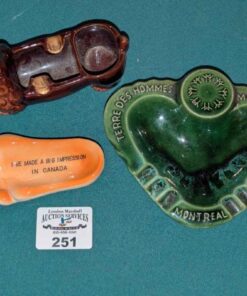 'Man of his word', Spaniel & barefoot ash tray