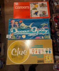 Careers, Oceanopoly & Clue Vintage games
